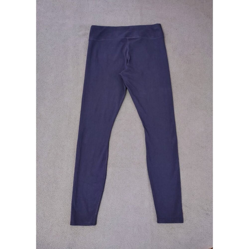 Pact Organic Cotton Leggings Women’s Size Large Blue Fitness Athleisure Running - Picture 5 of 5